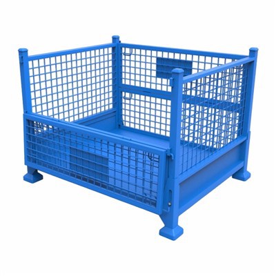 Sulankstomas vielos tinklo konteineris