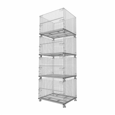 Plieninio tinklo laikymo narvai